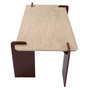 Voir la diapositive 4 : Paris Prix Table Basse Effet Travertin  Misty  120cm Beige & Marron