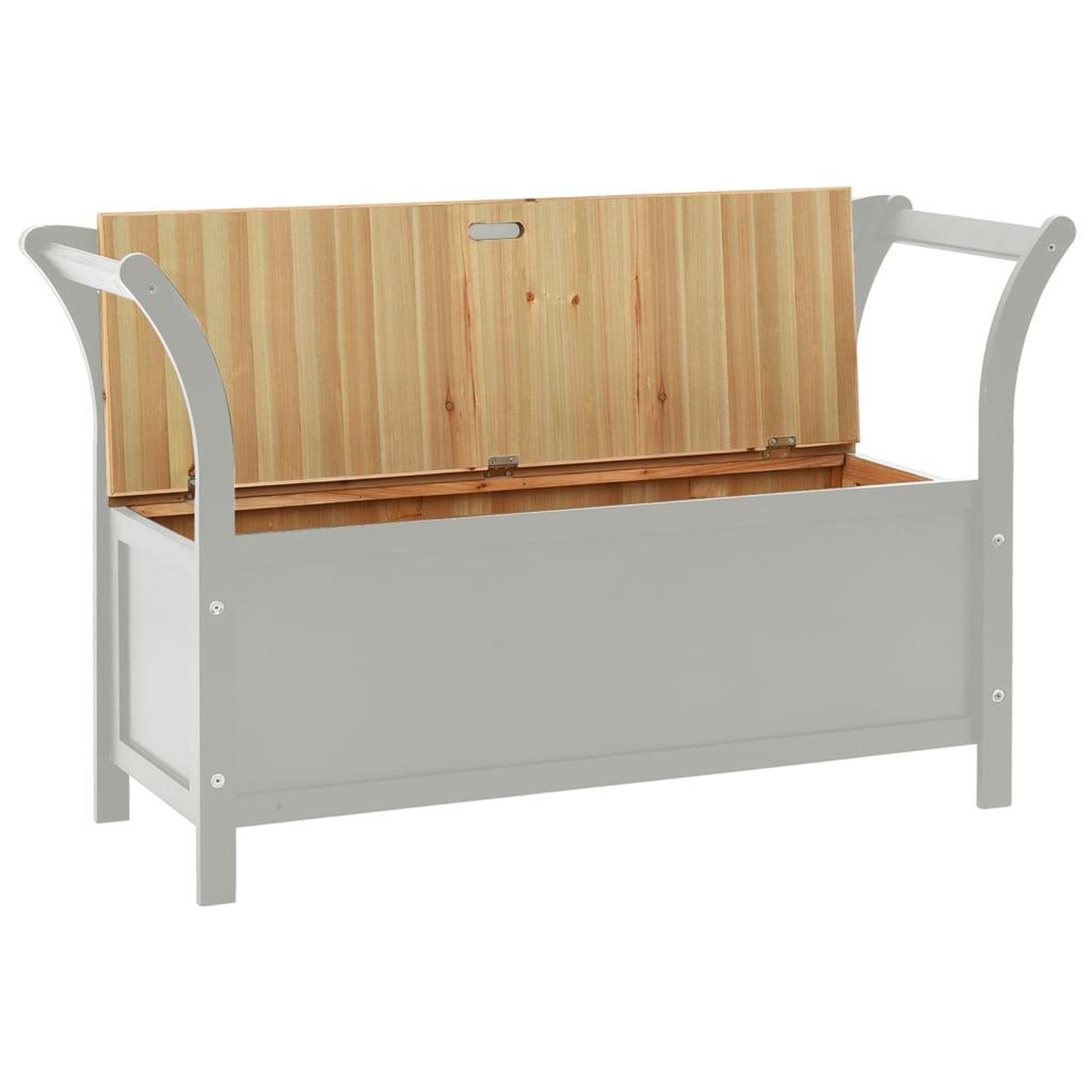 Voir la diapositive 4 : VIDAXL Banc Gris 107x45x75,5 cm Bois de sapin solide