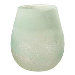 Paris Prix Photophore en Verre Design  Scavo  22cm Aqua