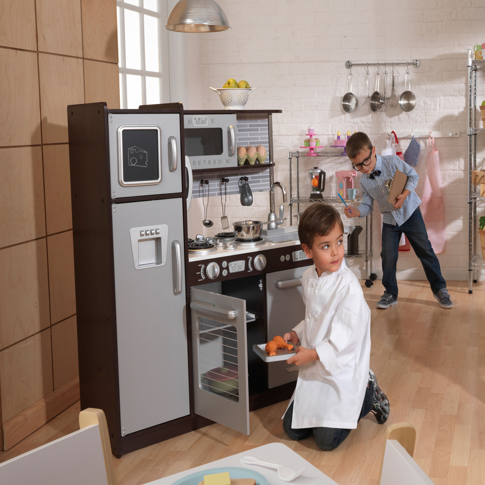 Voir la diapositive 2 : Kidkraft Cuisine Uptown expresso en bois - Jouet imitation