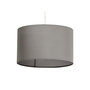 Voir la diapositive 2 : Paris Prix Lampe Suspension avec Abat-Jour  Fidelio  50cm Gris