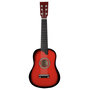 Voir la diapositive 1 : MGM Guitare enfant 63cm rouge