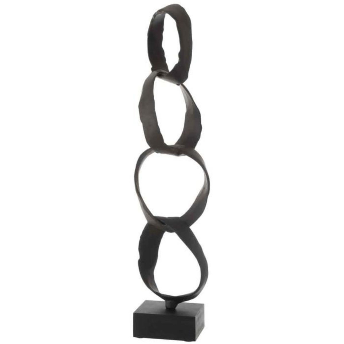 Paris Prix Anneaux Déco sur Pied  Jarvis  56cm Noir
