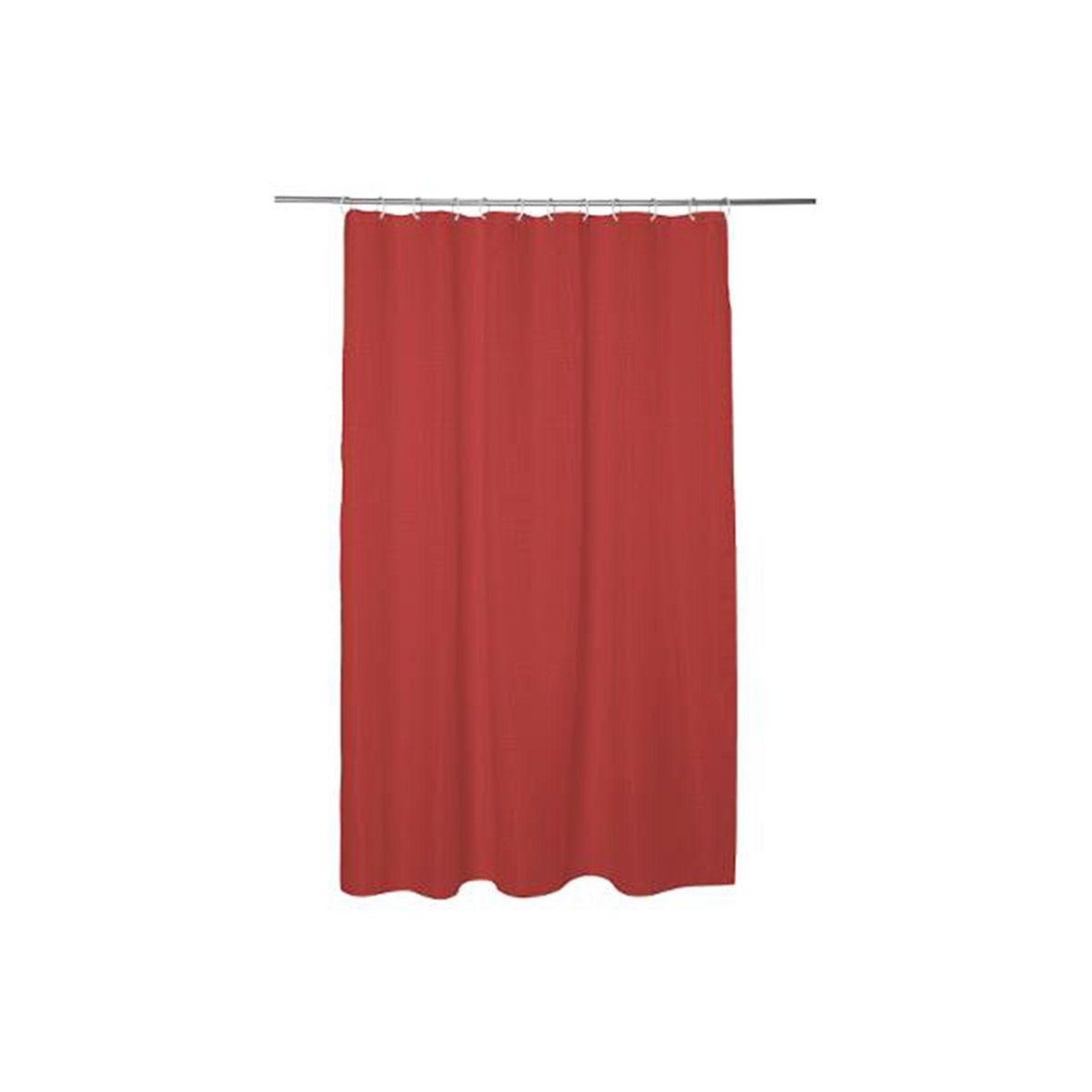 Voir la diapositive 1 : FIVE Rideau de Douche  Modern  180x200cm Rouge