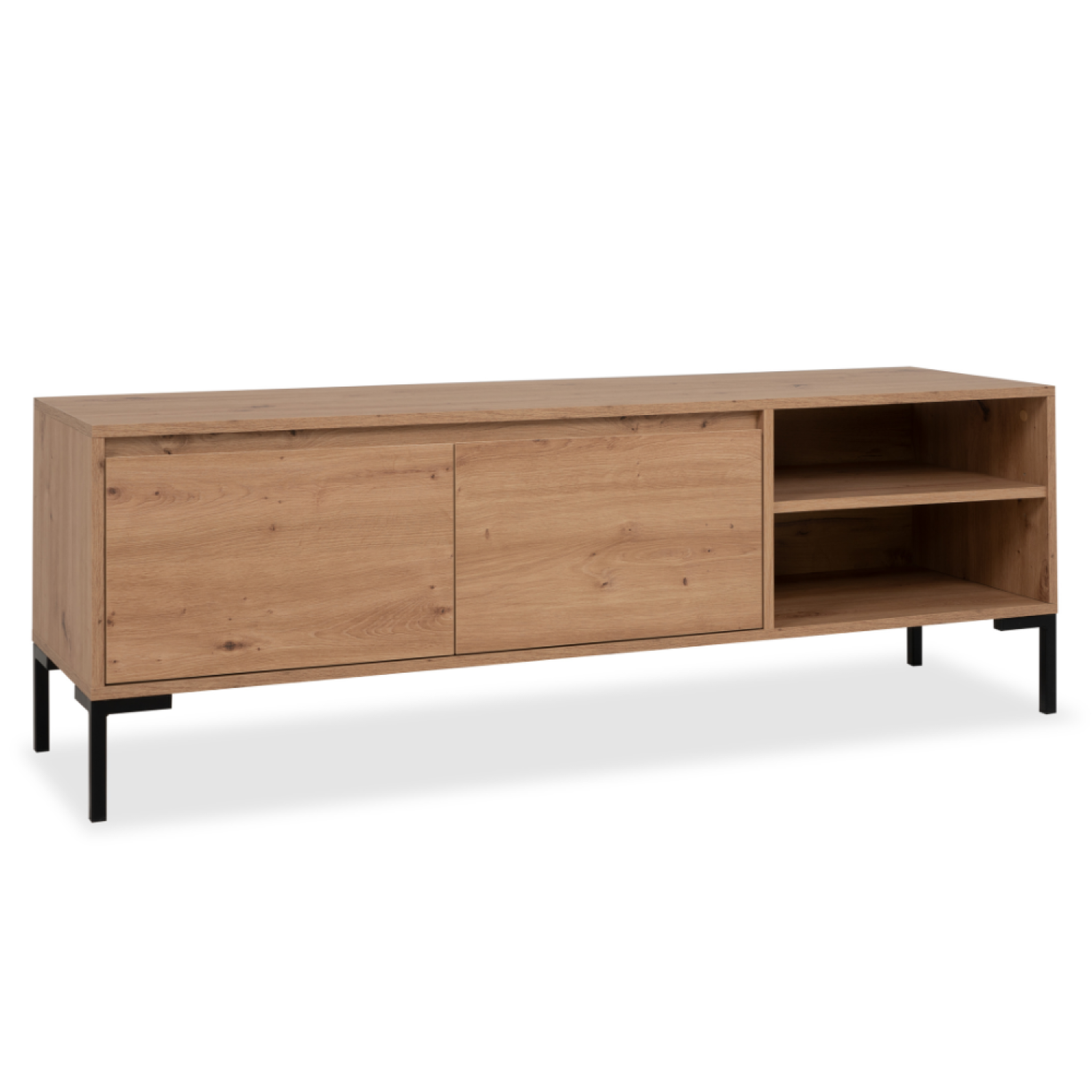 Voir la diapositive 4 : CONCEPT USINE Meuble tv en bois avec placard navi