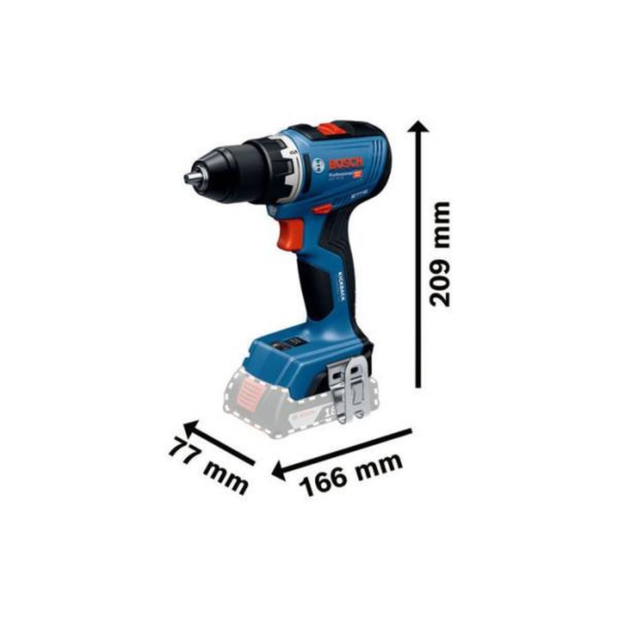 Voir la diapositive 3 : Bosch Professional Perceuse-visseuse bosch professional - gsr 18v-65 + coffret + 2 batteries procore18v 2x4,0ah l