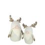Voir la diapositive 2 : Paris Prix Statue Déco Lutin  Cerf  53cm Beige