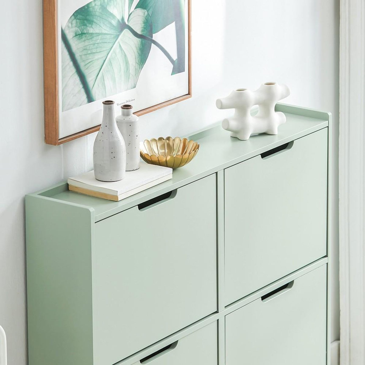 SOBUY SoBuy - Meuble À Chaussures 4 portes - Minimaliste - FSR100