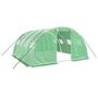 Voir la diapositive 2 : VIDAXL Serre avec cadre en acier vert 16 m^2 4x4x2 m