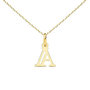 Voir la diapositive 1 : L'ATELIER D'AZUR Collier - Pendentif Lettre  A  Or 750/1000 - Chaine Dorée