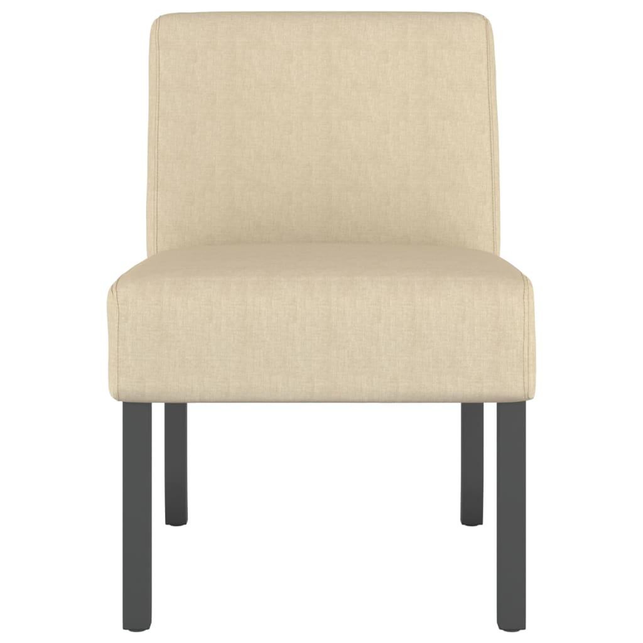 Voir la diapositive 3 : VIDAXL Fauteuil sans accoudoirs creme tissu