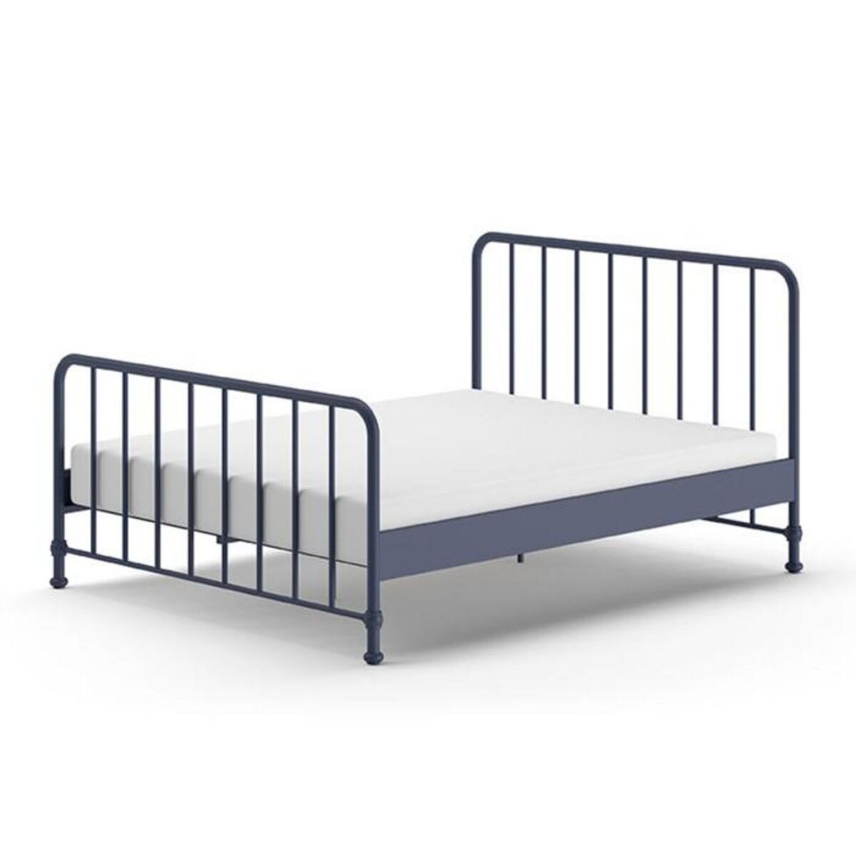 Paris Prix Lit Adulte  Bronxx  160x200cm Bleu Mat