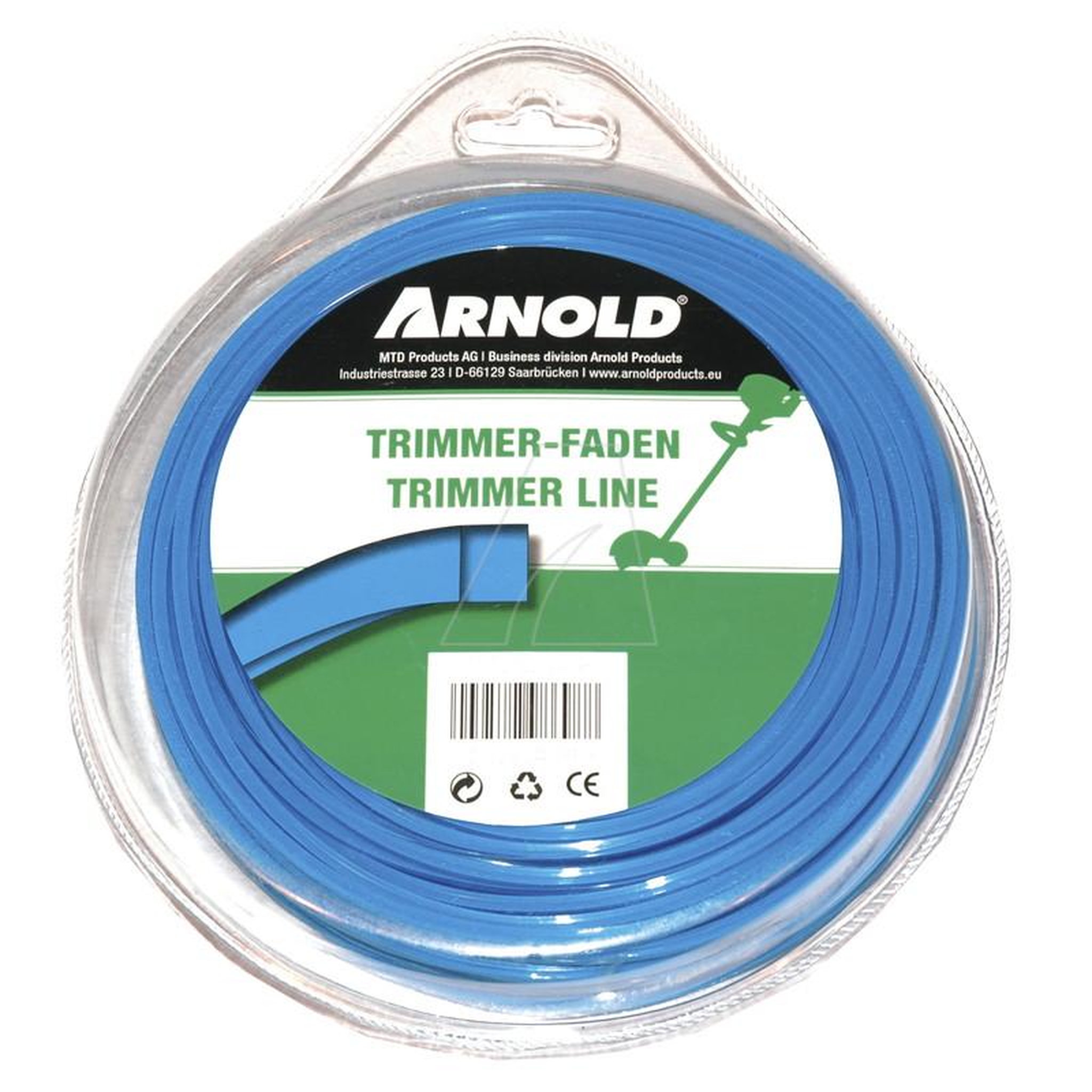 ARNOLD Fil de coupe-bordure carré en nylon 3,3 mm × 40 m