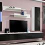 Voir la diapositive 3 : Paris Prix Meuble TV Mural Design  Fly V  320cm Noir & Blanc