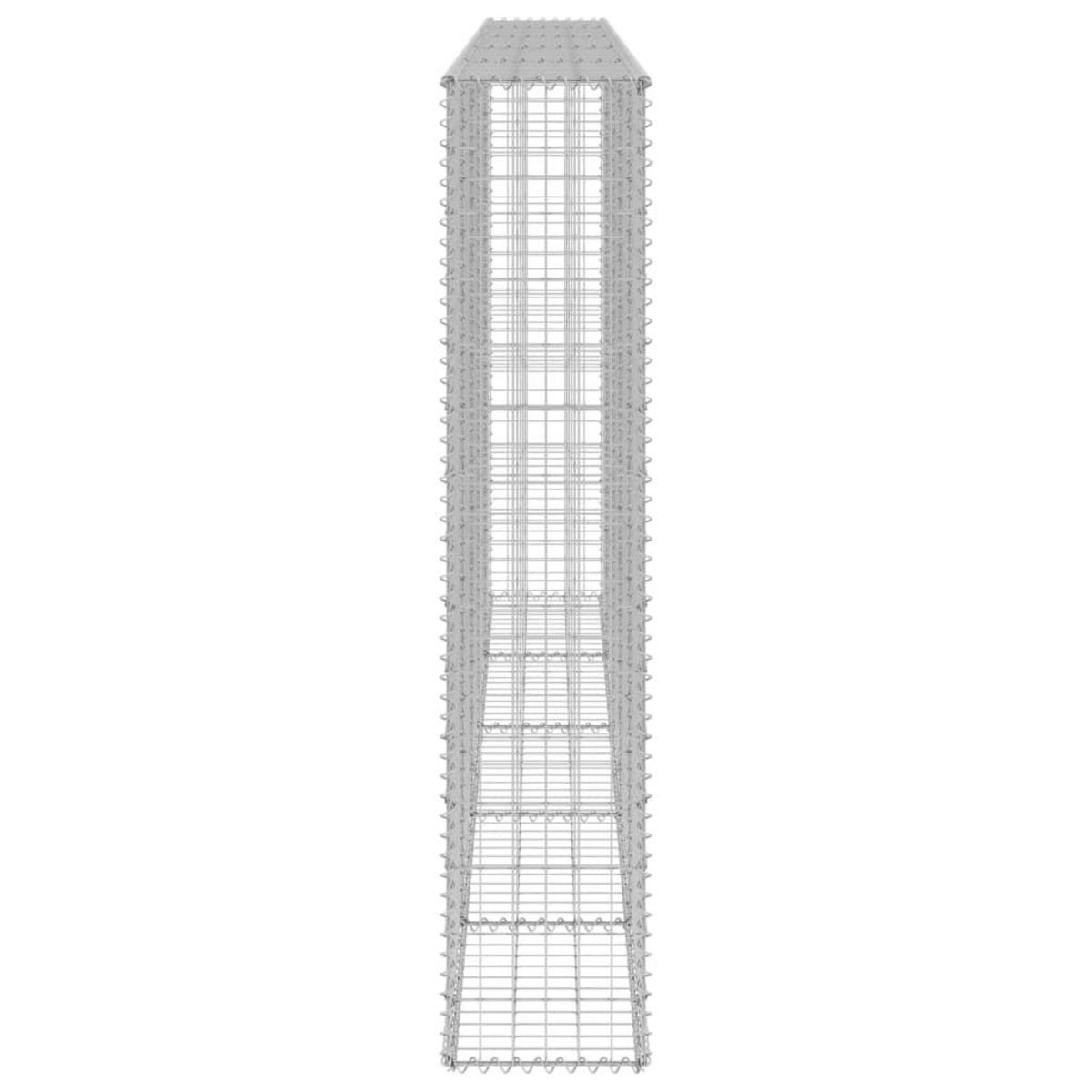 VIDAXL Mur en gabion avec couvercles Acier galvanise 300x30x150 cm