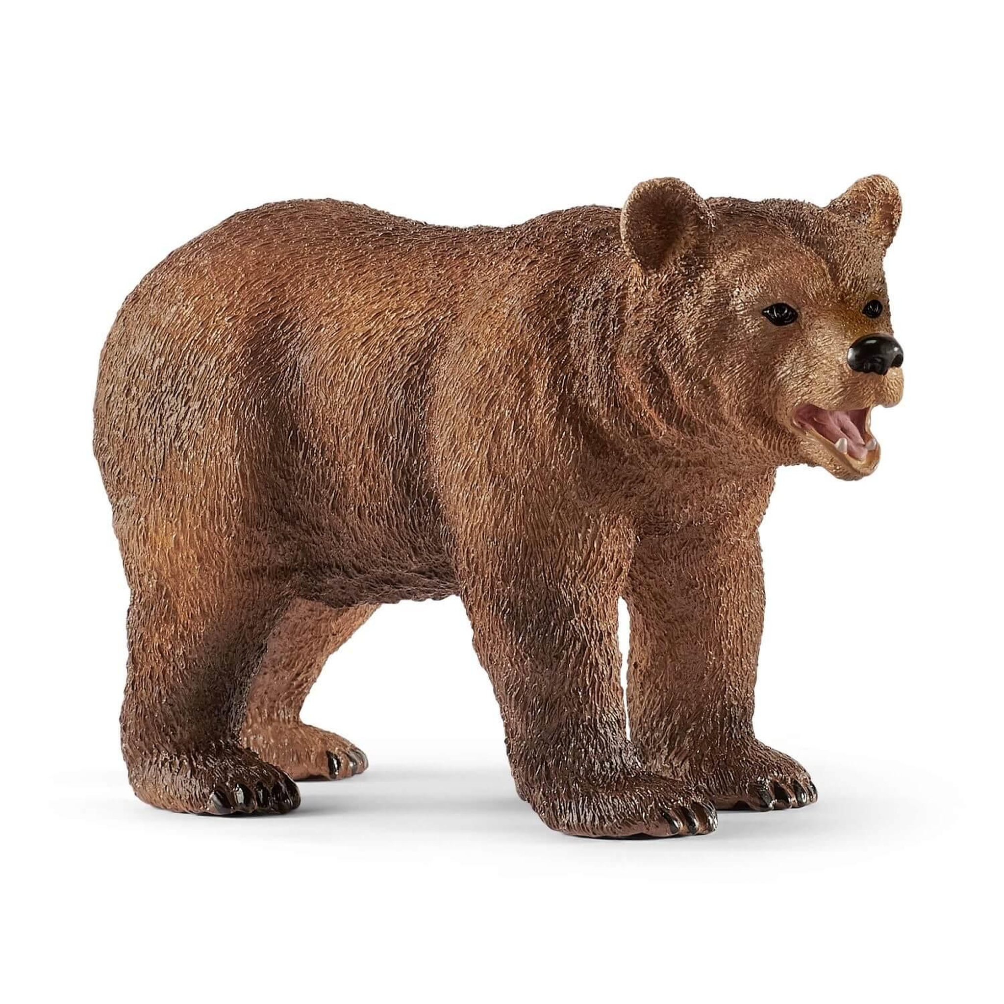 Voir la diapositive 2 : Schleich SCHLEICH - 42473 WILD LIFE Figurines d'Animaux Réalistes Maman grizzly avec ourson - Set de Jouets Animaux Durables