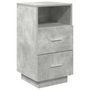 Voir la diapositive 2 : VIDAXL Table de chevet avec 2 tiroirs gris beton 36x36x68 cm