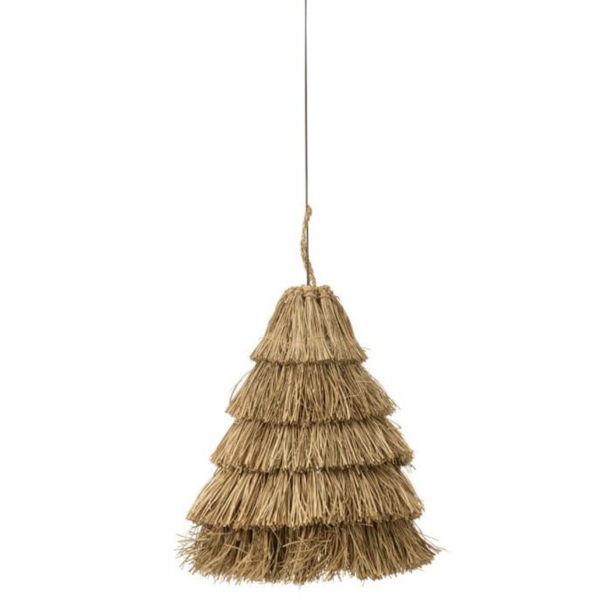 Paris Prix Lampe Suspension en Jonc  5 Couches  50cm Naturel