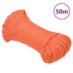 VIDAXL Corde de travail orange 3 mm 50 m polypropylene