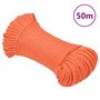 Voir la diapositive 1 : VIDAXL Corde de travail orange 3 mm 50 m polypropylene