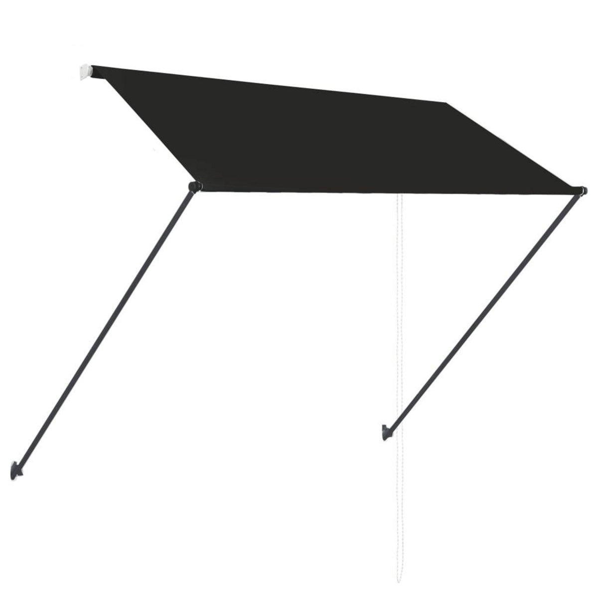 VIDAXL Auvent retractable avec LED 250x150 cm Anthracite