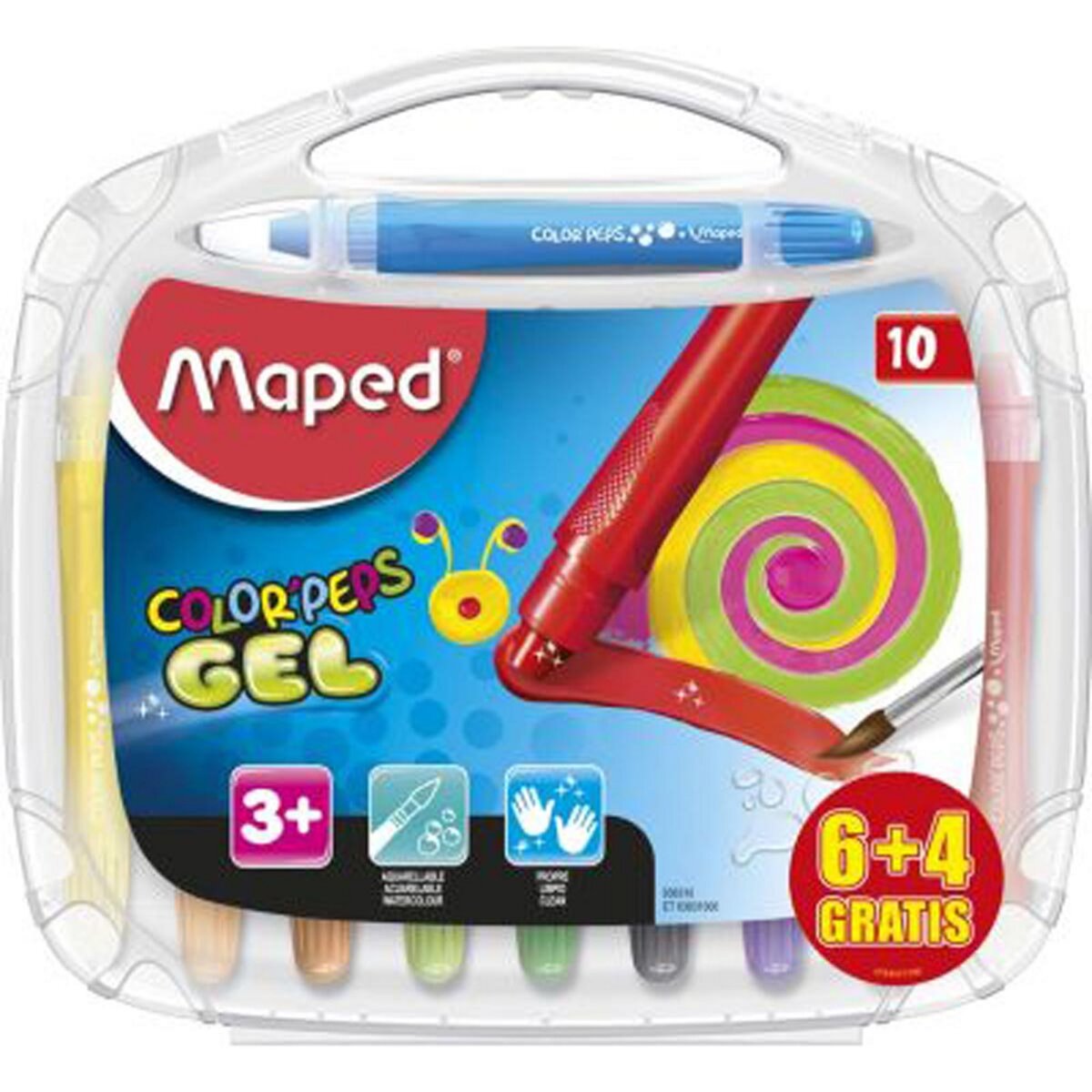 MAPED 6+4 crayons gel color peps