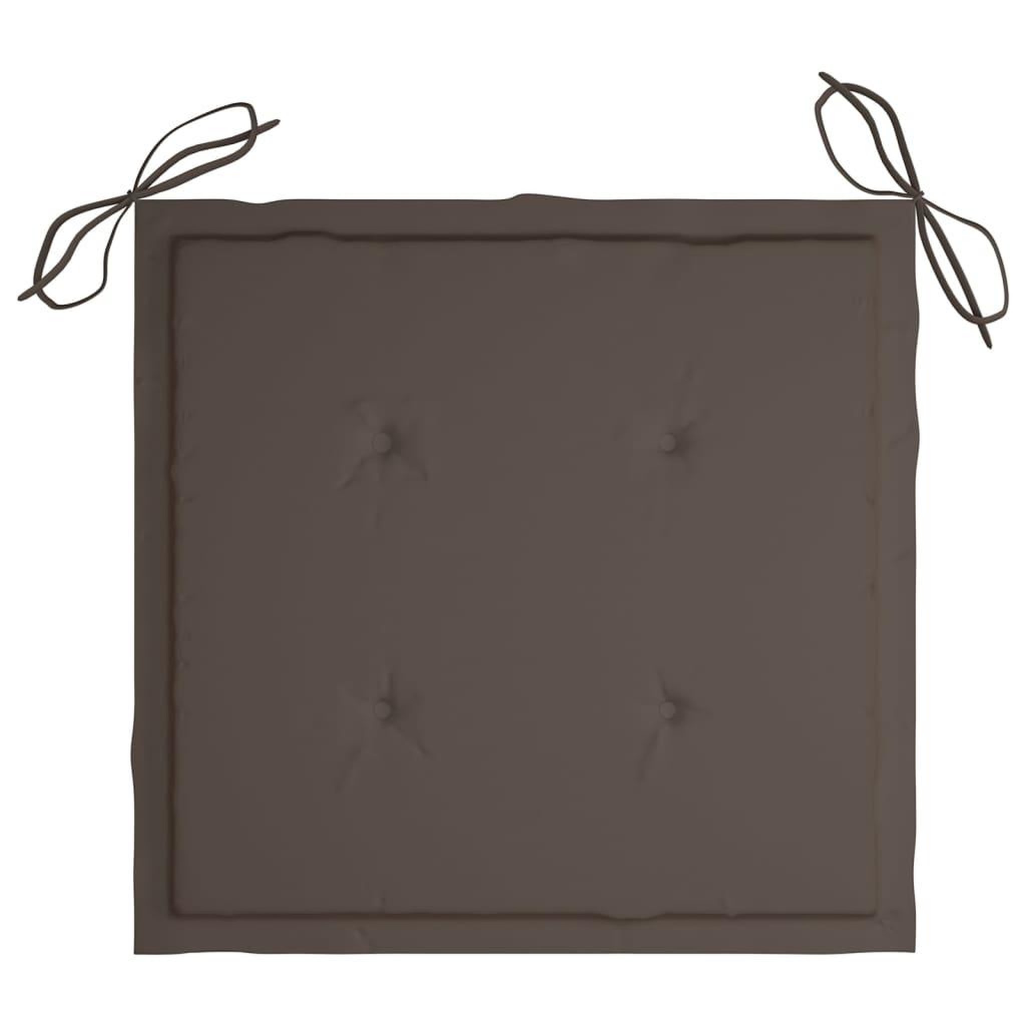 Voir la diapositive 4 : VIDAXL Coussins de chaise jardin lot de 4 taupe 40x40x3cm tissu oxford