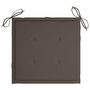 Voir la diapositive 4 : VIDAXL Coussins de chaise jardin lot de 4 taupe 40x40x3cm tissu oxford