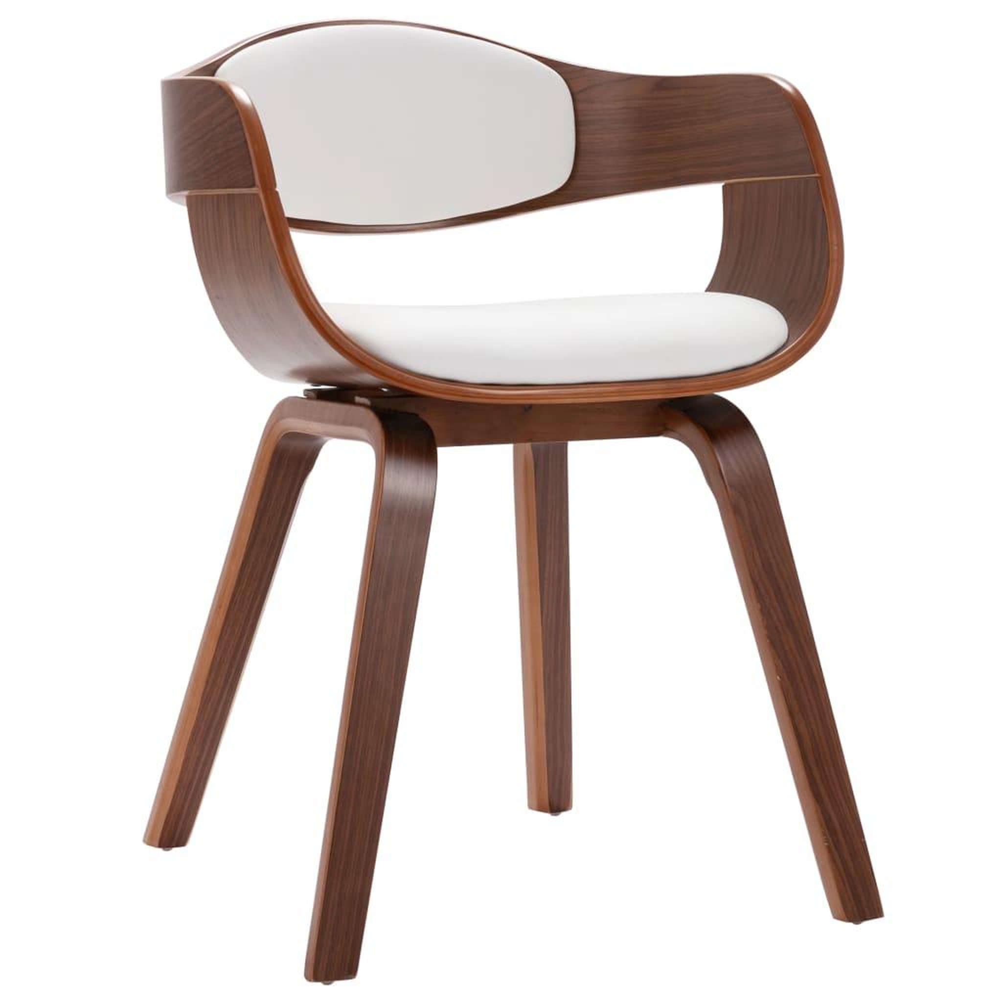 Voir la diapositive 3 : VIDAXL Chaises a manger lot de 2 bois courbe et similicuir