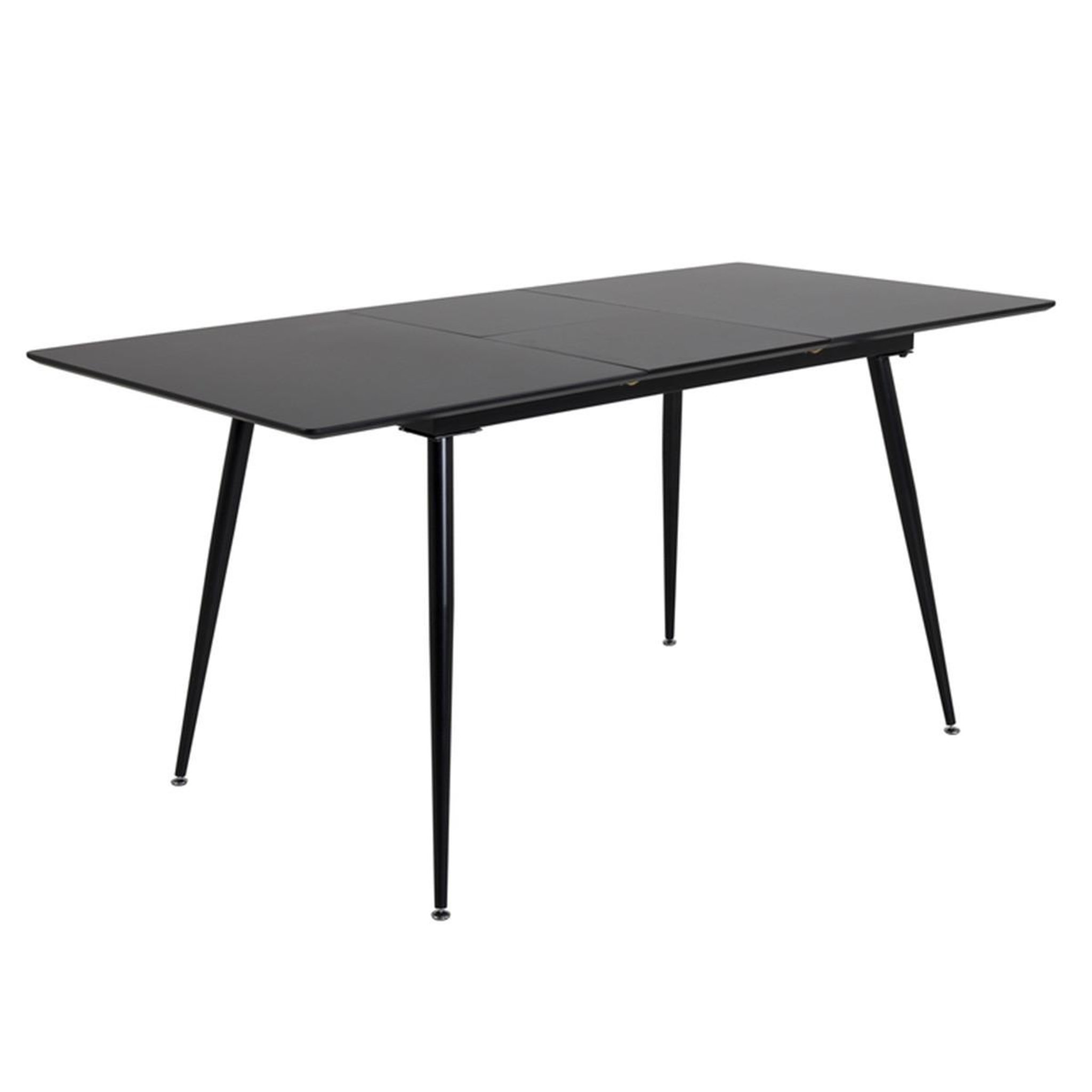 Paris Prix Table à manger extensible  silar  120-160cm noir
