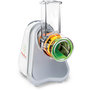 Voir la diapositive 1 : MOULINEX Râpe légumes électrique DJ753E10 FRESH EXPRESS ARGENT 3 CONES