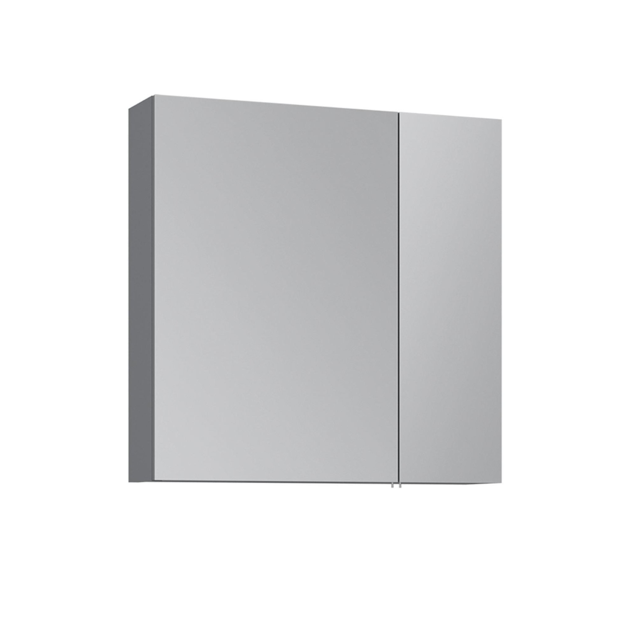 Habitat et Jardin Meuble Salle de Bain avec Miroir  Nuvola 60 v2  - 66 x 16 x 60 cm - Grey