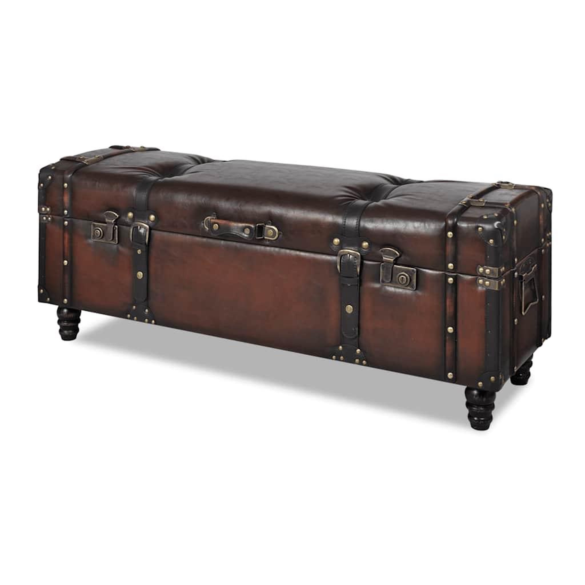 Voir la diapositive 6 : VIDAXL Ensemble de bancs de rangement 3 pcs Marron