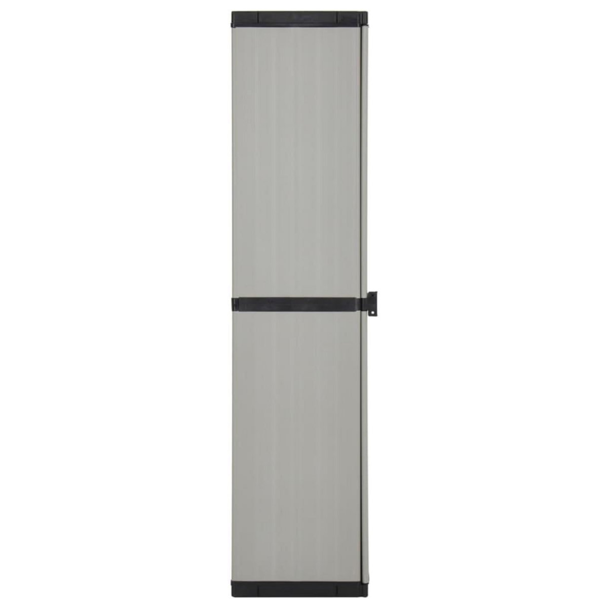 VIDAXL Armoire de rangement de jardin 3 etageres Gris/noir 34x40x168cm