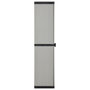 Voir la diapositive 4 : VIDAXL Armoire de rangement de jardin 3 etageres Gris/noir 34x40x168cm
