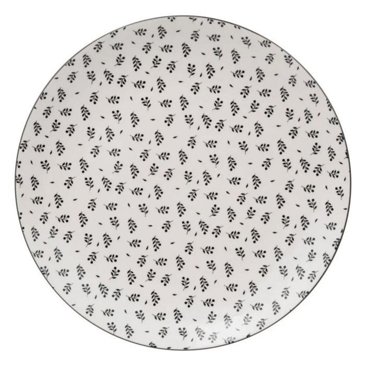 SECRET DE GOURMET Lot de 6 Assiettes Plates  Iris  26cm Beige