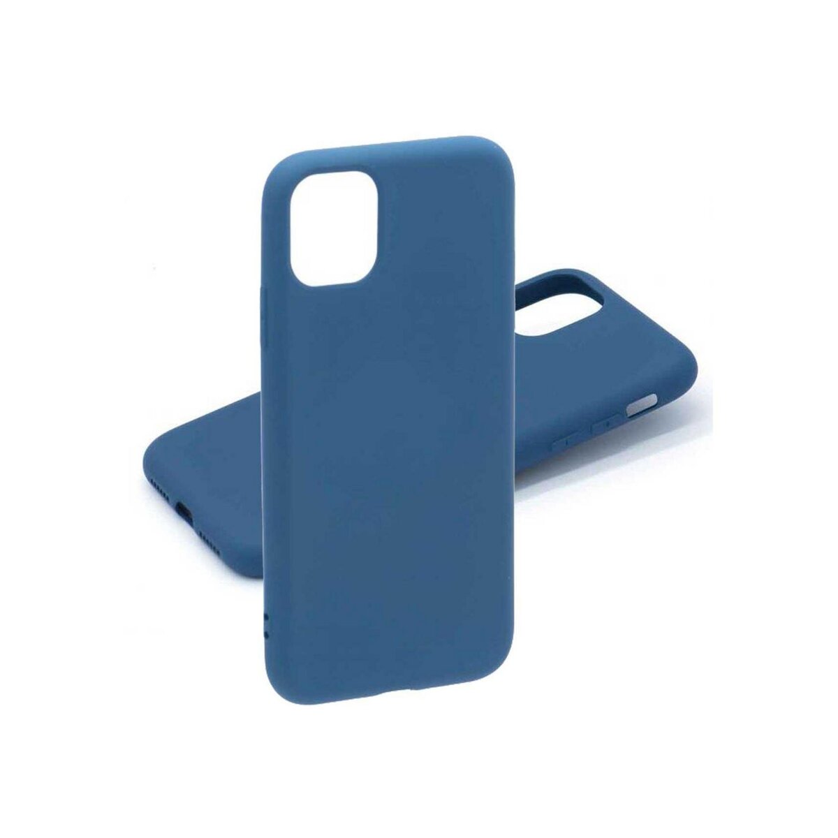 amahousse Coque souple bleue silicone iPhone 11 Pro toucher soft