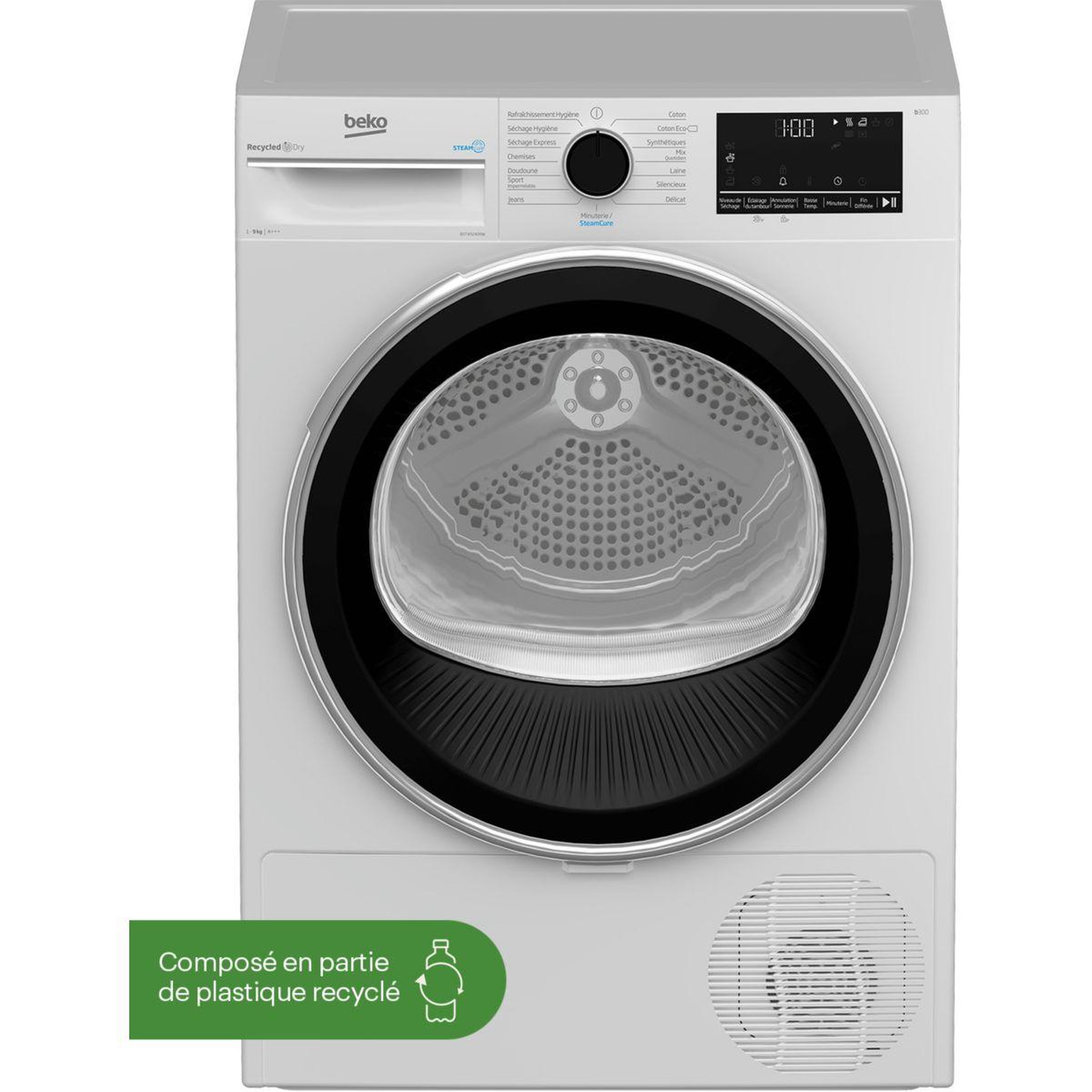 Voir la diapositive 4 : Beko Sèche linge pompe à chaleur B5T492409W