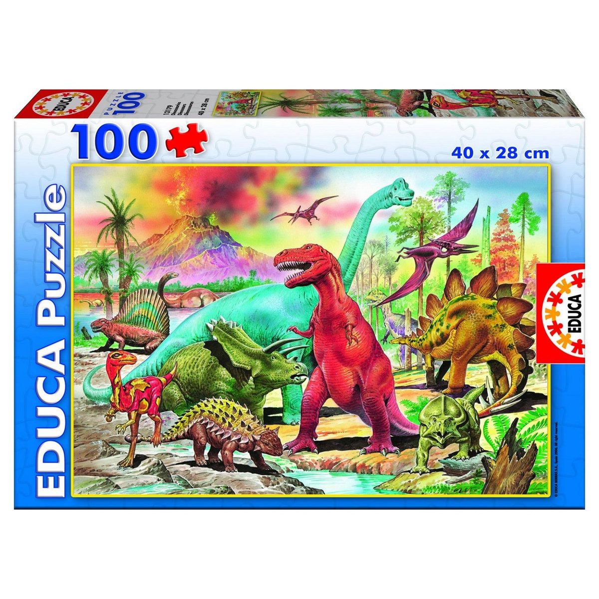 EDUCA Puzzle 100 pièces - Les Dinosaures