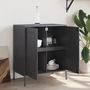 Voir la diapositive 3 : VIDAXL Buffet anthracite 68x39x79 cm acier