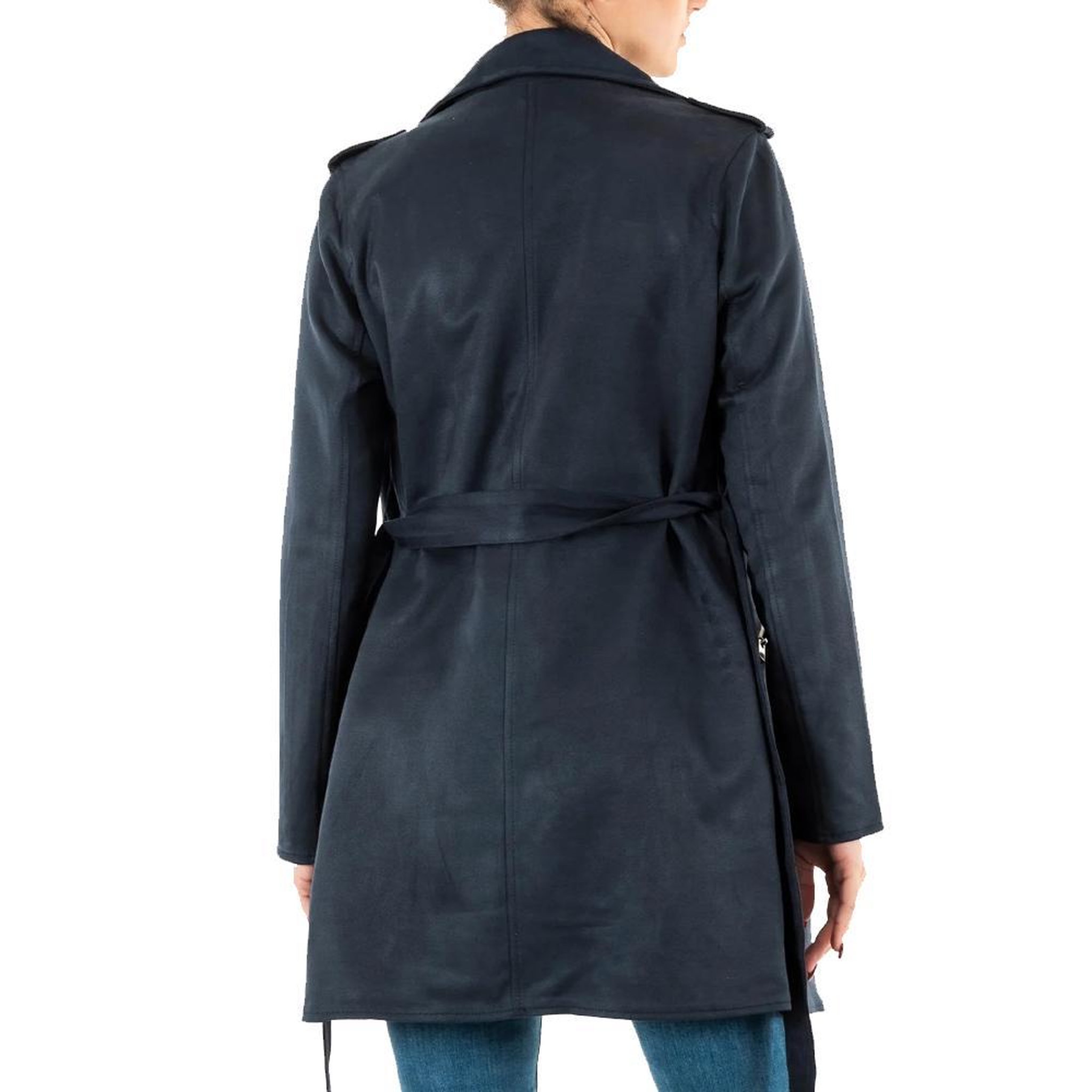 Voir la diapositive 2 : MORGAN Manteau Long Marine Femme Morgan GARIA