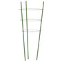 Voir la diapositive 4 : VIDAXL Supports pour plantes de jardin 3 anneaux 5pcs Vert 75 cm Acier