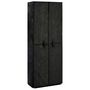 Voir la diapositive 2 : VIDAXL Armoire a chaussures Noir 60x30x166 cm Tissu