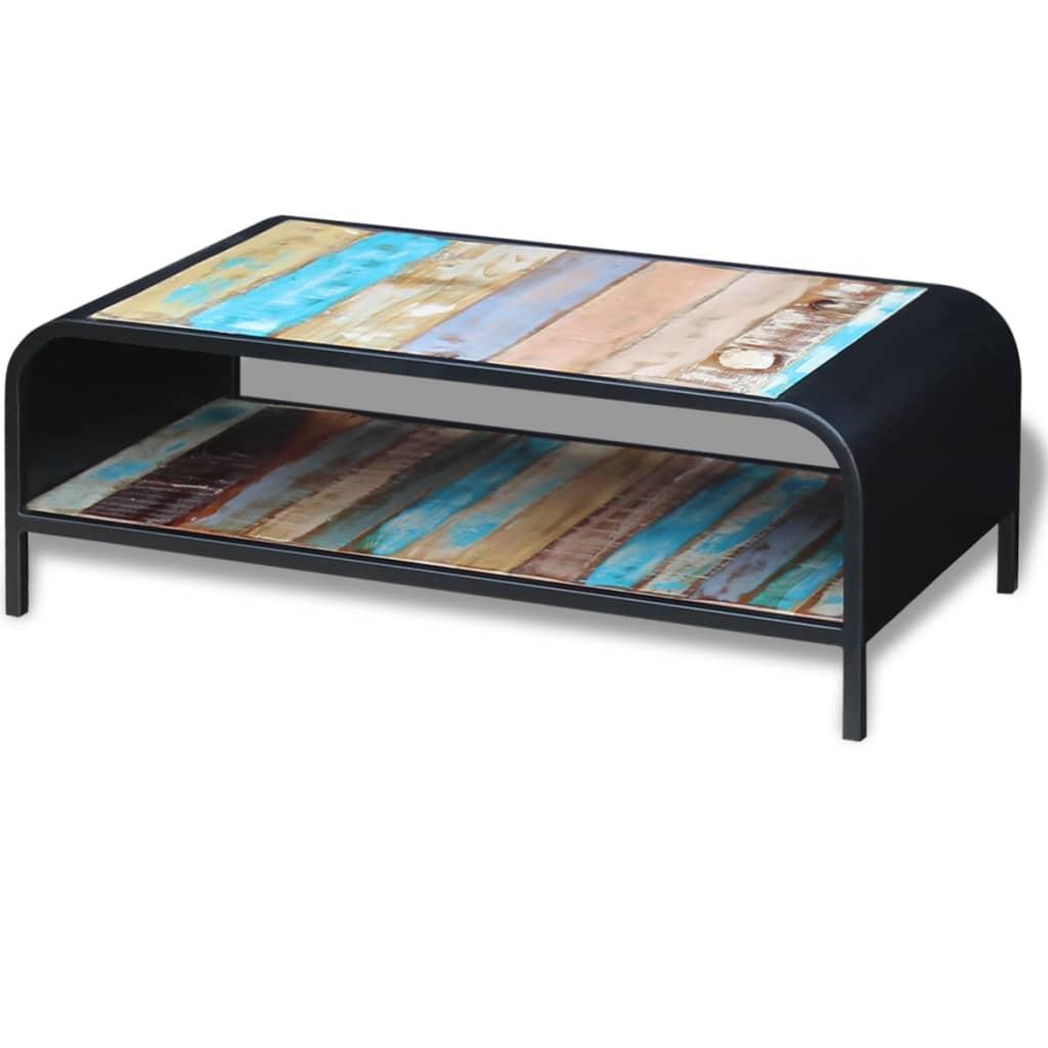 VIDAXL Table basse bois de recuperation massif