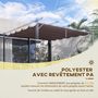 Voir la diapositive 5 : OUTSUNNY Toile de rechange pour pergola rétractable 3 x 3 m polyester haute densité 180 g/m² imperméabilisé chocolat