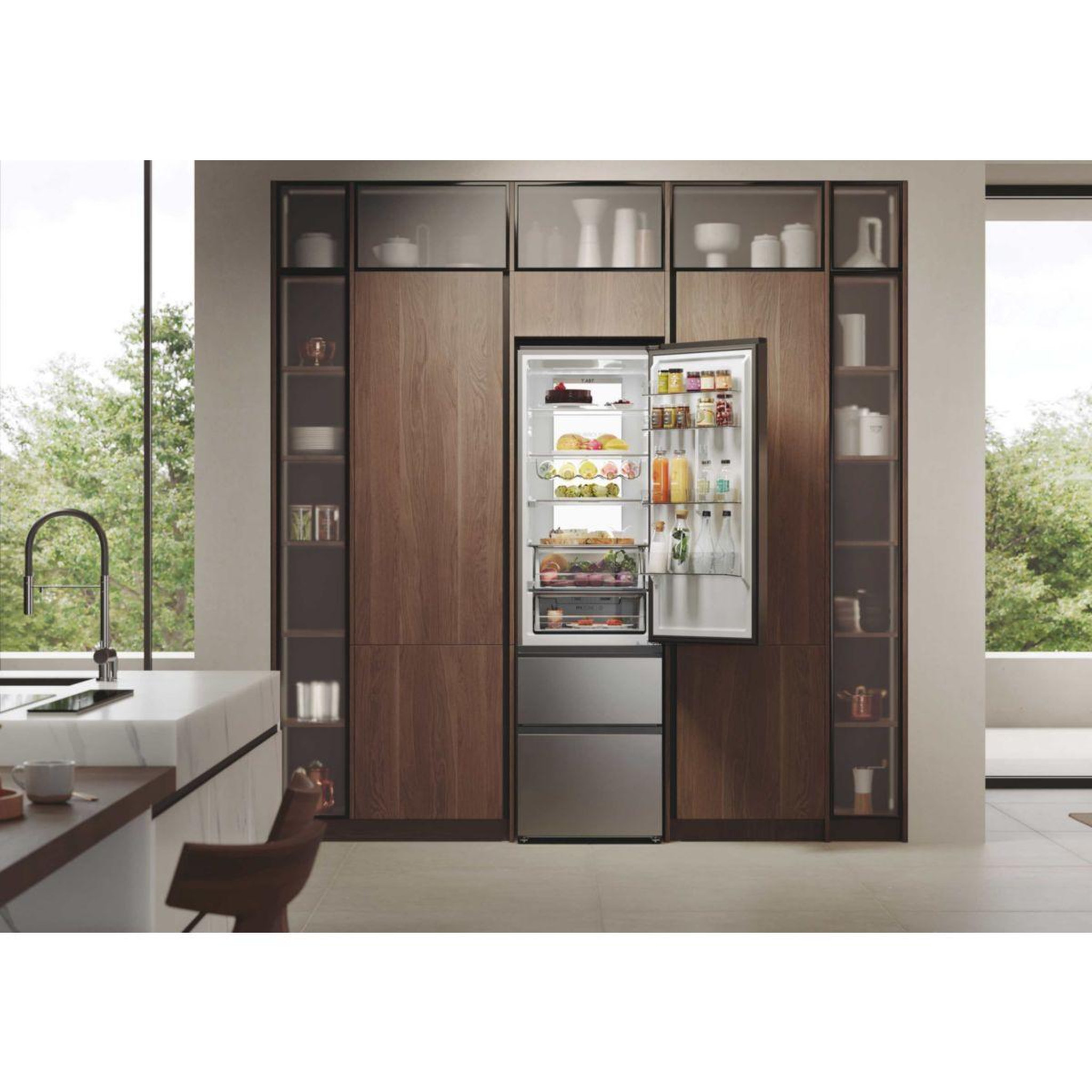 Voir la diapositive 4 : HAIER Réfrigérateur combiné HTW7620ANMG