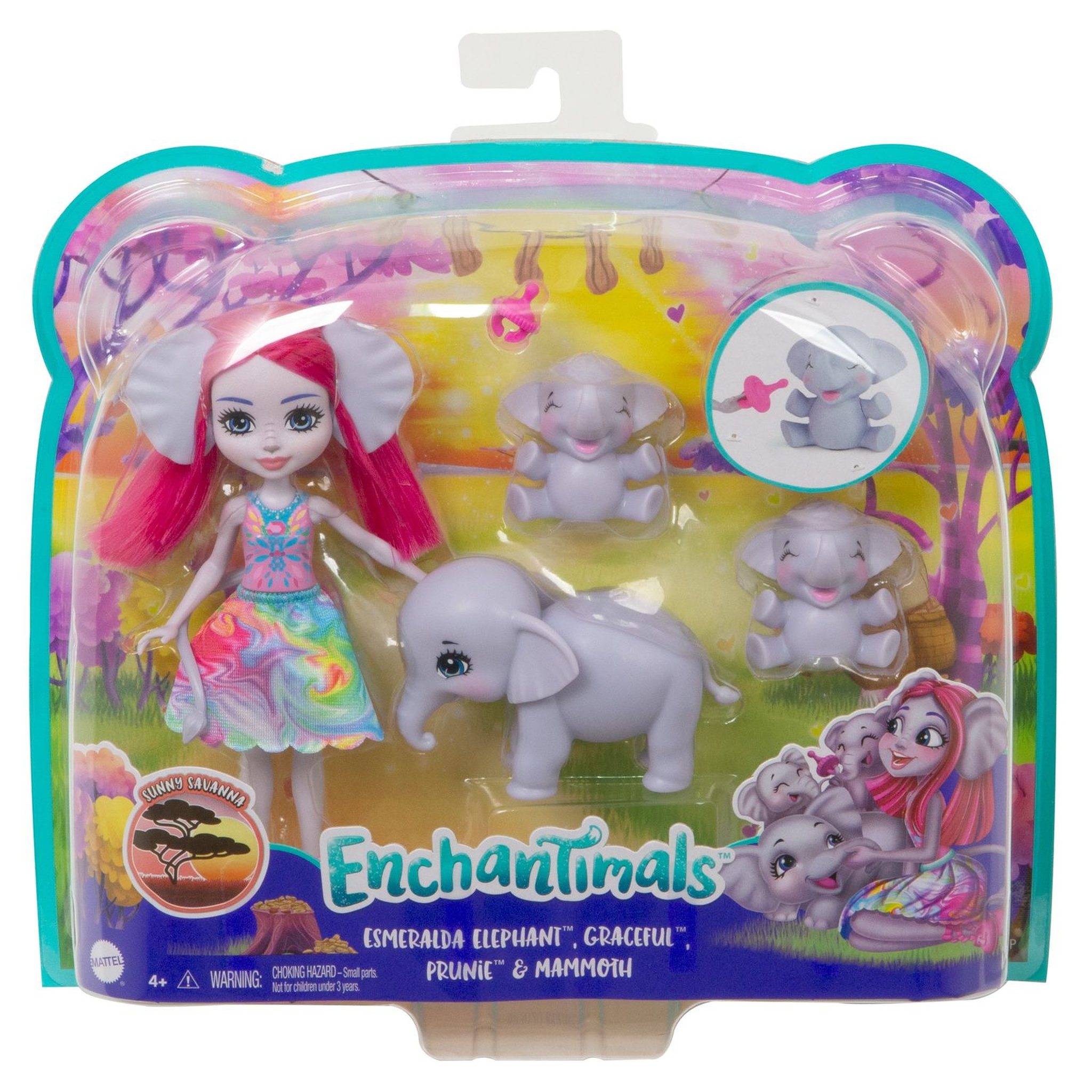 Voir la diapositive 6 : MATTEL Enchantimals famille animaux  - Esmeralda éléphant