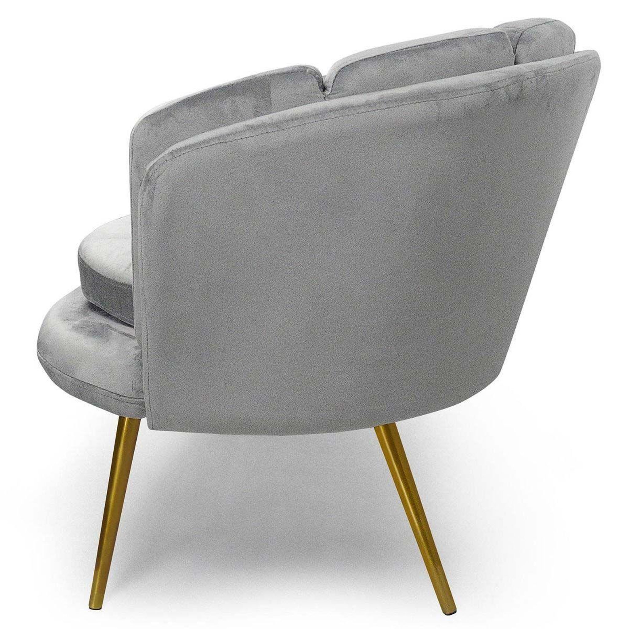 Voir la diapositive 3 : Paris Prix Canapé 2 places en velours  dabren  138cm argent