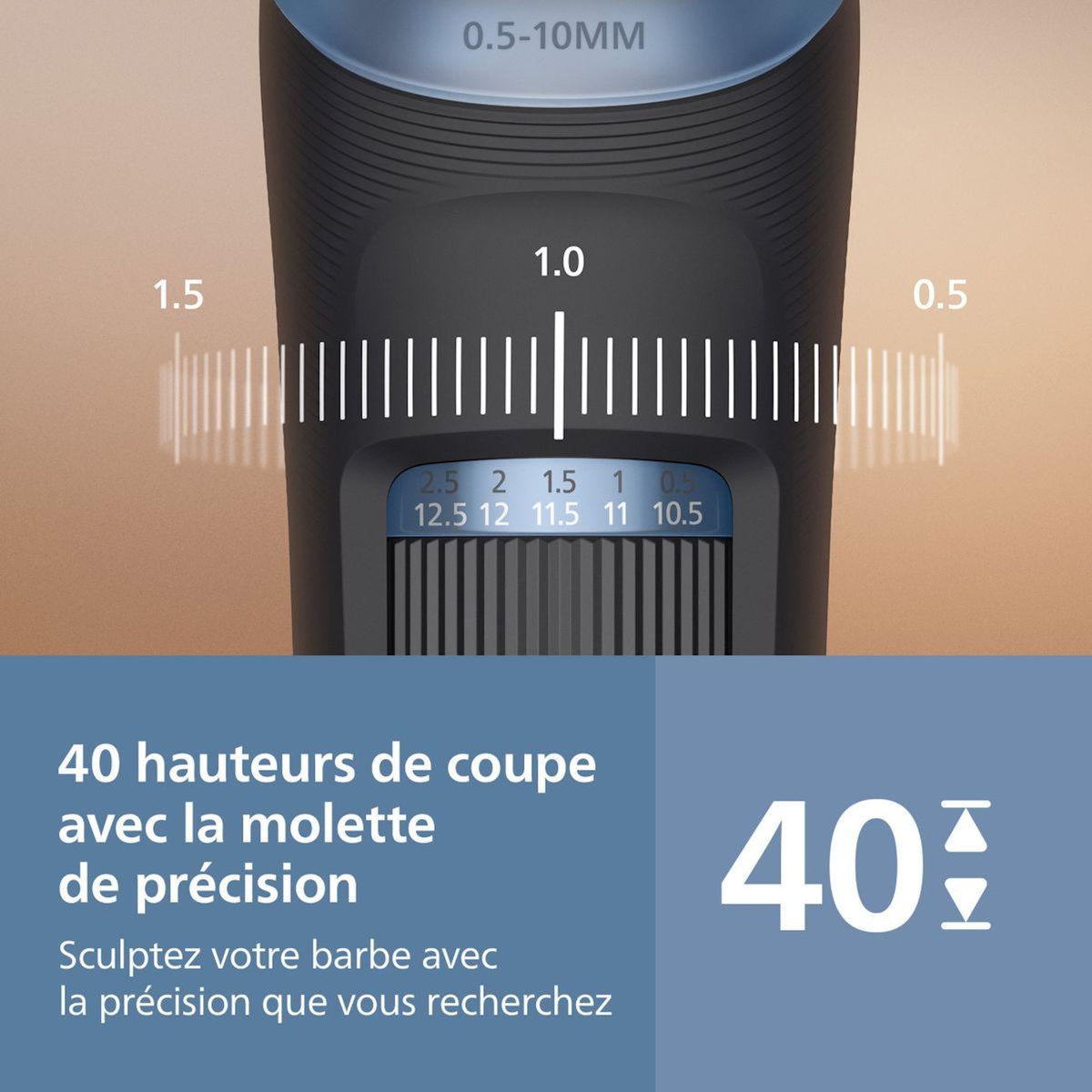 Philips Tondeuse barbe BT3665/15 Series 3000