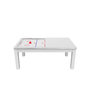 Voir la diapositive 6 : Paris Prix Table de Air Hockey Convertible  Calgary  213cm Blanc